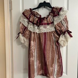 Custom made for a Halloween costume for the victim of Jack the ripper.